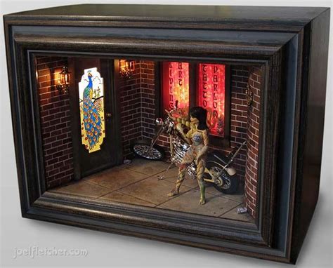 metal diorama shadow box|dioramas shadow box.